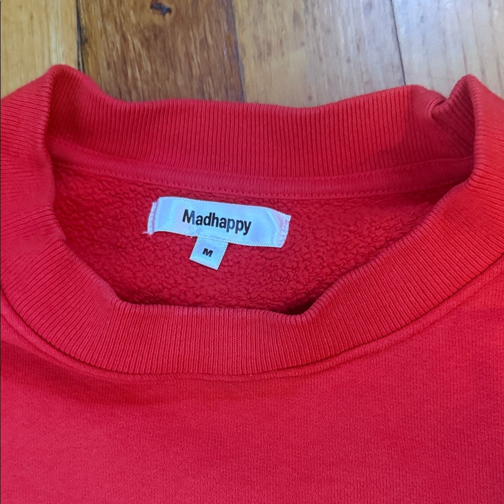 Madhappy Bold Red Crewneck - Picture 3 of 5